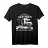 Zum Campen Geboren Arbeiten Gezwungen T-Shirt – Lustiges Camping-Shirt für Zelter und Outdoor-Fans