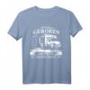 Zum Campen Geboren Arbeiten Gezwungen T-Shirt – Lustiges Camping-Shirt für Zelter und Outdoor-Fans
