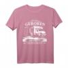 Zum Campen Geboren Arbeiten Gezwungen T-Shirt – Lustiges Camping-Shirt für Zelter und Outdoor-Fans