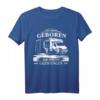 Zum Campen Geboren Arbeiten Gezwungen T-Shirt – Lustiges Camping-Shirt für Zelter und Outdoor-Fans