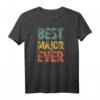 Best Major Ever Lustiges Personalisiertes Vintage Männer T-Shirt – Perfektes Geschenk für Papa, Opa, Bruder & Freunde