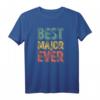 Best Major Ever Lustiges Personalisiertes Vintage Männer T-Shirt – Perfektes Geschenk für Papa, Opa, Bruder & Freunde