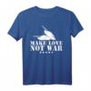 Make Love Not War T-Shirt für Frieden, Glaube & Kultur – Hippie Statement gegen Krieg und Hass für Demonstranten & Friedensaktivisten