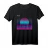 Outrun Sonne Ästhetisches Vaporwave T-Shirt - Japan Kultur, Glitch, Otaku & Retro 80er/90er Design, Perfekt als Geschenk für Fans & Festivals