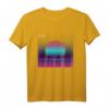 Outrun Sonne Ästhetisches Vaporwave T-Shirt - Japan Kultur, Glitch, Otaku & Retro 80er/90er Design, Perfekt als Geschenk für Fans & Festivals