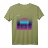 Outrun Sonne Ästhetisches Vaporwave T-Shirt - Japan Kultur, Glitch, Otaku & Retro 80er/90er Design, Perfekt als Geschenk für Fans & Festivals