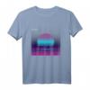 Outrun Sonne Ästhetisches Vaporwave T-Shirt - Japan Kultur, Glitch, Otaku & Retro 80er/90er Design, Perfekt als Geschenk für Fans & Festivals