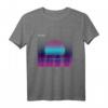 Outrun Sonne Ästhetisches Vaporwave T-Shirt - Japan Kultur, Glitch, Otaku & Retro 80er/90er Design, Perfekt als Geschenk für Fans & Festivals