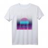 Outrun Sonne Ästhetisches Vaporwave T-Shirt - Japan Kultur, Glitch, Otaku & Retro 80er/90er Design, Perfekt als Geschenk für Fans & Festivals