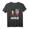 Just A Girl Who Loves Anime Kawaii Otaku Manga Japan Fan T-Shirt – Perfektes Geschenk für Anime- und Manga-Liebhaber, Japan Fan, Otaku & J-Pop Enthusiasten