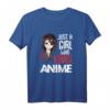 Just A Girl Who Loves Anime Kawaii Otaku Manga Japan Fan T-Shirt – Perfektes Geschenk für Anime- und Manga-Liebhaber, Japan Fan, Otaku & J-Pop Enthusiasten