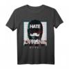 Hate Offline Anime T-Shirt für Otaku und Kawaii Fans – Trauriges Mädchen im japanischen Stil, Grunge, Vaporwave & Goth Ästhetik, Exklusives Geschenk für Anime- und Musikliebhaber