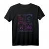 EDM Elektro Musik - Lustiges Techno Periodensystem T-Shirt für Festival & Elektronische Tanzmusik Fans, Perfekt zum Geburtstag & Weihnachten