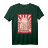 Winke Katze Anime Lustig Schriftzeichen Chinesisch Mönch T-Shirt – Originelles Geschenk für Katzen- und Anime-Fans zu Weihnachten & Geburtstag