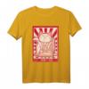 Winke Katze Anime Lustig Schriftzeichen Chinesisch Mönch T-Shirt – Originelles Geschenk für Katzen- und Anime-Fans zu Weihnachten & Geburtstag