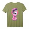 Vaporwave Statue David Büste Totenkopf T-Shirt - Retro 80er Glitch Design, Vintage Streetwear für Hipster und Kunstliebhaber
