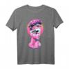 Vaporwave Statue David Büste Totenkopf T-Shirt - Retro 80er Glitch Design, Vintage Streetwear für Hipster und Kunstliebhaber
