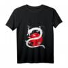 Damen T-Shirt mit Drachen, chinesischer Sonne und Bonsai - Asiatisches Design, klassischer Schnitt, leicht & hochwertig