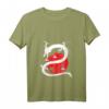 Damen T-Shirt mit Drachen, chinesischer Sonne und Bonsai - Asiatisches Design, klassischer Schnitt, leicht & hochwertig
