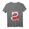 Damen T-Shirt mit Drachen, chinesischer Sonne und Bonsai - Asiatisches Design, klassischer Schnitt, leicht & hochwertig