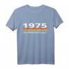 1975 Vintage Streifen Geburtstag T-Shirt mit Chinesischem Hasenjahr – Perfektes Geschenk zum Jubiläum
