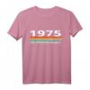 1975 Vintage Streifen Geburtstag T-Shirt mit Chinesischem Hasenjahr – Perfektes Geschenk zum Jubiläum