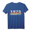 1975 Vintage Streifen Geburtstag T-Shirt mit Chinesischem Hasenjahr – Perfektes Geschenk zum Jubiläum