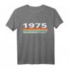1975 Vintage Streifen Geburtstag T-Shirt mit Chinesischem Hasenjahr – Perfektes Geschenk zum Jubiläum