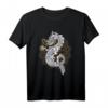 Chinesischer Drache T-Shirt - Klassisch geschnitten mit doppelt genähtem Saum für Mythologie- und Kulturfans