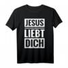 Jesus liebt dich T-Shirt – Christliches Geschenk zur Firmung, Konfirmation & Erstkommunion für Christen