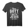 Jesus Gott Christlich T-Shirt - Von Gott geschaffen und gerettet für Christen, Katholiken und Glaubensstarke