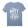Jesus Gott Christlich T-Shirt - Von Gott geschaffen und gerettet für Christen, Katholiken und Glaubensstarke