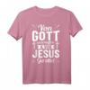 Jesus Gott Christlich T-Shirt - Von Gott geschaffen und gerettet für Christen, Katholiken und Glaubensstarke