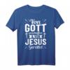 Jesus Gott Christlich T-Shirt - Von Gott geschaffen und gerettet für Christen, Katholiken und Glaubensstarke