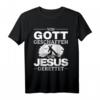 Von Gott geschaffen, Jesus gerettet - Christ Jesus Christus T-Shirt mit Glaubensbekenntnis, Jesus Liebe & Ostern Statement