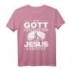Von Gott geschaffen, Jesus gerettet - Christ Jesus Christus T-Shirt mit Glaubensbekenntnis, Jesus Liebe & Ostern Statement