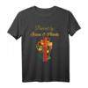 Christliches Veganes T-Shirt mit Jesus und Pflanzen - Perfekt für Christen, Veganer, Vegetarier und als Geschenk zu Weihnachten, Geburtstag, Mutter- und Vatertag