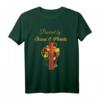 Christliches Veganes T-Shirt mit Jesus und Pflanzen - Perfekt für Christen, Veganer, Vegetarier und als Geschenk zu Weihnachten, Geburtstag, Mutter- und Vatertag