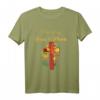 Christliches Veganes T-Shirt mit Jesus und Pflanzen - Perfekt für Christen, Veganer, Vegetarier und als Geschenk zu Weihnachten, Geburtstag, Mutter- und Vatertag
