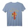 Christliches Veganes T-Shirt mit Jesus und Pflanzen - Perfekt für Christen, Veganer, Vegetarier und als Geschenk zu Weihnachten, Geburtstag, Mutter- und Vatertag