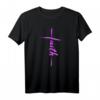 Faith Glaube Kreuz T-Shirt | Christliche Geschenkideen für Männer und Frauen zu Ostern, Advent & Fastenzeit
