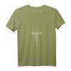 Damen Jesus Christus T-Shirt mit V-Ausschnitt – Christliches Geschenk mit Bibel und Kreuz für Gläubige Christen