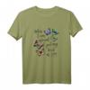 Bibelverse Christliches Schrift Aquarell Schmetterling Psalm T-Shirt – Perfekt für Gläubige, Frauen und Mädchen, ideales Geschenk für Christen