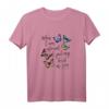 Bibelverse Christliches Schrift Aquarell Schmetterling Psalm T-Shirt – Perfekt für Gläubige, Frauen und Mädchen, ideales Geschenk für Christen
