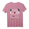 Motivierendes christliches T-Shirt mit Glaubensspruch - Für Gläubige, die an All Things Are Possible glauben