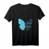 Religiöses Damen T-Shirt mit Bibelvers Philipper 4:13 - Christliches Geschenk für Frauen und Mädchen mit Schmetterling und Herzen