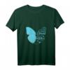 Religiöses Damen T-Shirt mit Bibelvers Philipper 4:13 - Christliches Geschenk für Frauen und Mädchen mit Schmetterling und Herzen