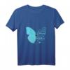 Religiöses Damen T-Shirt mit Bibelvers Philipper 4:13 - Christliches Geschenk für Frauen und Mädchen mit Schmetterling und Herzen