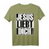 HapKitten Christliches T-Shirt mit Jesus Liebt Dich Motiv - Spirituelle Kleidung für Gläubige
