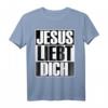HapKitten Christliches T-Shirt mit Jesus Liebt Dich Motiv - Spirituelle Kleidung für Gläubige